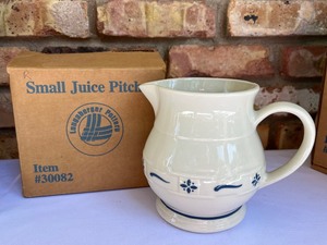 Longberger Potter Items Longaberger Large Milk Pitcher, Longaberger Small Juice Pitcher and More