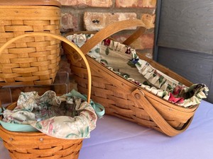Variety of Four Longaberger Baskets  including a 1998 Hospitality Basket