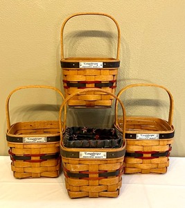 Four Longaberger 1994 Inaugural Baskets