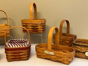 Collection Longaberger Miniature Baskets