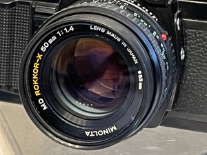 Vintage Minolta X-7A Film Camera with Nikon 300m Lens