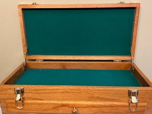 Wooden Table Top Tool Chest
