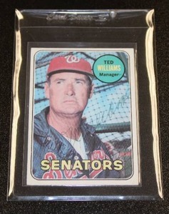 lot 1 image: 1969 Topps Ted Williams #650 Autograph JSA LOA #XX52431