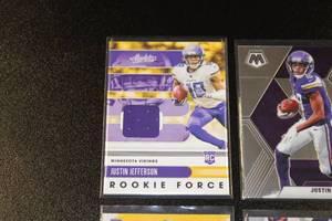 lot 23 image: 2020 Justin Jefferson Rookie Card Lot  9 Different Rookie Cards