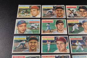 lot 53 image: 1956 Topps Baseball Card Lot  17 Cards