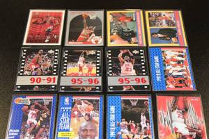 lot 117 image: Michael Jordan Basketball Card Lot #6  16 Different Cards