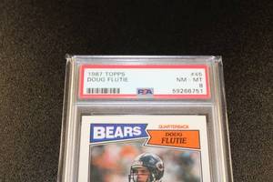 lot 154 image: 1987 Topps Doug Flutie #45 Rookie Card PSA 8