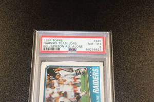 lot 158 image: 1988 Topps Bo Jackson #325 PSA 8
