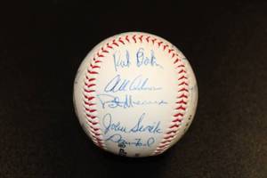 lot 169 image: 1994 Minnesota Twins Autographed Team Ball #1 JSA COA #XX52430  12 Autographs