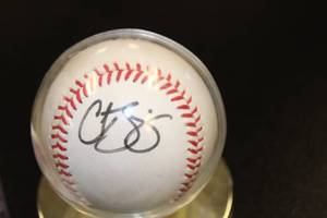 lot 178 image: Curt Schilling Side Panel Autograph Ball JSA COA #AB29078