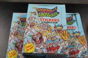 lot 282 image: 1988 Donruss Baseballs Greatest Grossout Unopened Box Lot  5 Unopened Boxes