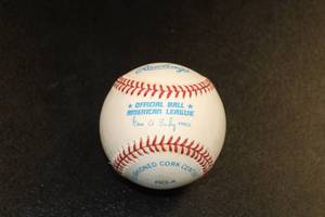 lot 336 image: Bert Blyleven Side Panel In Person Autograph Baseball