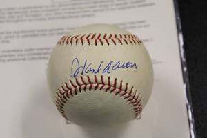 lot 338 image: Hank Aaron Sweet Spot Autograph Baseball JSA LOA #BB78547