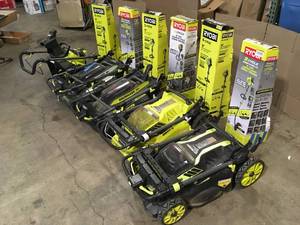 Lot of Assorted  Ryobi Lawn Care Items Customer Returns See Terms on Auction