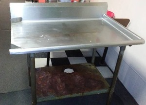 lot 338 image: Stainless Section Of Dishwasher Setup.