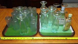 lot 341 image: Dozen Malt Glasses, Trays & More