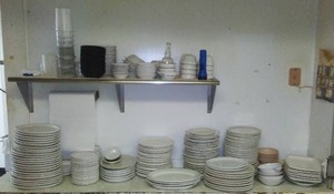 lot 360 image: Dishes (Huge Lot) Includes Shelf