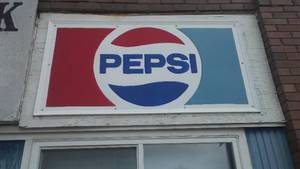 lot 428 image: 2 Pepsi Signs & Cafe sign