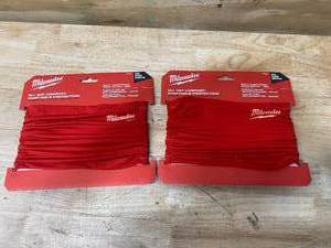 lot 16 image: MILWAUKEE Lot of 2- Red Multi-Functional Neck Gaiters