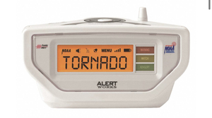 lot 51 image: ALERT WORKS Weather Radio All Hazard Radio,White (EAR-10WH)