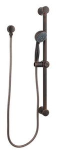 lot 20 image: PFISTER Pfirst 3-Spray Round Wall Bar Shower Kit with Hand Shower in Rustic Bronze