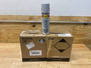 lot 53 image: RUST-OLEUM Lot of 2 Cases of- High Performance V2100 Rust Preventive Enamel Aerosol, Gray Primer 15 oz. (6 cans per case)