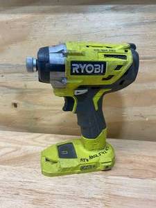lot 59 image: RYOBI ONE 18V Cordless Brushless 3-Speed 14 in. Hex Impact Driver (Tool Only)