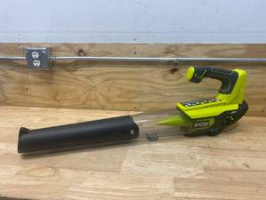 lot 66 image: RYOBI ONE 18V 100 MPH 280 CFM Cordless Battery Variable-Speed Jet Fan Leaf Blower (Tool Only)