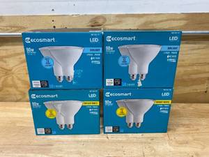 lot 83 image: ECOSMART Lot of 4-  90-Watt Equivalent PAR38 Dimmable Energy Star LED Flood Light Bulb Daylight (2 Bulbs Per Pack)