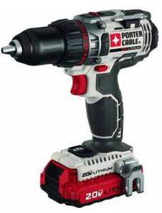 lot 97 image: PORTER-CABLE 20V MAX Cordless Drill  Driver Kit, 12-Inch (Battery and Charger Included)