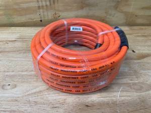 lot 101 image: VALLEY INDUSTRIES- AIR HOSE, THERMOPLASTIC RUBBER, 38 X 50, 300 PSI W.P., HI-VIZ ORANGE