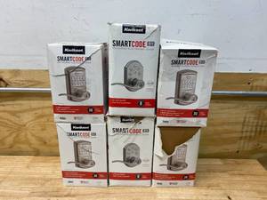 lot 103 image: KWIKSET Lot of 6 SmartCode Electronic Levers (4 of model 917 and 2 of model 911)