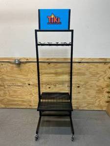 lot 112 image: TIKI Lot of 2 TIKI Torch Store Display Stands