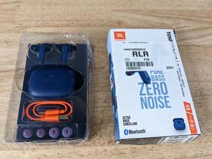 lot 118 image: JBL Tune 230NC True Wireless Noise-Cancelling Earbuds with Charging Case