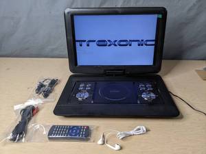 lot 136 image: Trexonic Portable DVD Player with 15.4 HD Swivel Screen