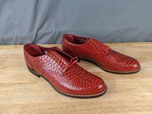 lot 34 image: Stacy Adams Mens Madison Anaconda Print Oxford 11 D