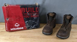 lot 195 image: Wolverine Mens Floorhand Waterproof 6 Steel-Toe Work Boot Size 13 M