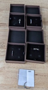 lot 192 image: 5-Piece Jewelry Collection Sterling Silver, 14K Gold Over Sterling Silver, Birthstones, Diamonds, Crystals