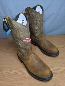 lot 20 image: Laredo Mens Waterproof Tan Cheyenne Size 12