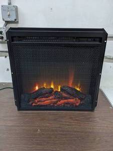 lot 296 image: Ameriwood Home AltraFlame 18 x 18 Mesh Front Electric Fireplace Insert