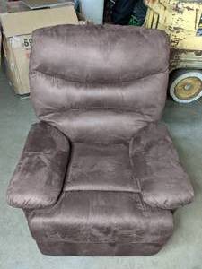 lot 183 image: The Pleasant Valley Recliner - Brown Microfiber