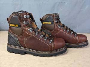 lot 166 image: CAT Footwear Mens Alaska 2.0 Work Boot in Brown - Size 7.5