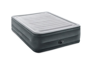 lot 158 image: Intex 22 Dura-Beam Comfort-Plush Airbed with QuickFill Plus Internal Pump - Queen