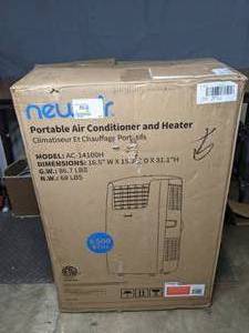 lot 354 image: NewAir 8500 BTU-DOE Rated Portable AC and Heater