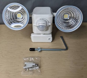lot 389 image: Limitless Innovations Lumenology Dual LED Outdoor Motion Light - White