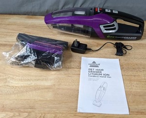 lot 338 image: Bissell Pet Hair Eraser 14V Lithium-Ion Cordless Hand Vacuum