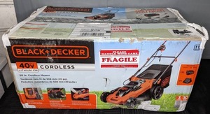 lot 362 image: BLACKDECKER 20 40V Lithium-Ion Cordless Push Lawn Mower