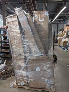 lot 30 image: Repairable Furniture Pallet DHP, Headboard, Air Hockey Table, Homesvale, Platform Bed, Convenience Concepts, Recliner, Desk, Barn Door, Etc.