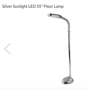 lot 91 image: Silver Sunlight LED 55 Floor Lamp