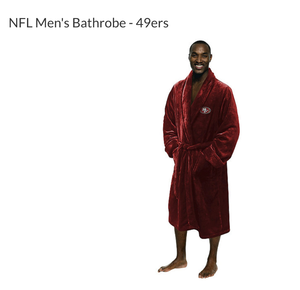 lot 226 image: NFL Mens Bathrobe - 49ers Size LXL